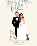 Wedding welcome sign