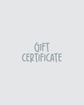 Gift Certifcate