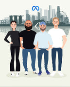 Friends & Team portrait