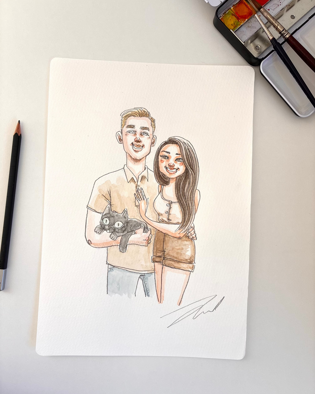 Original Hand-Drawn Portrait