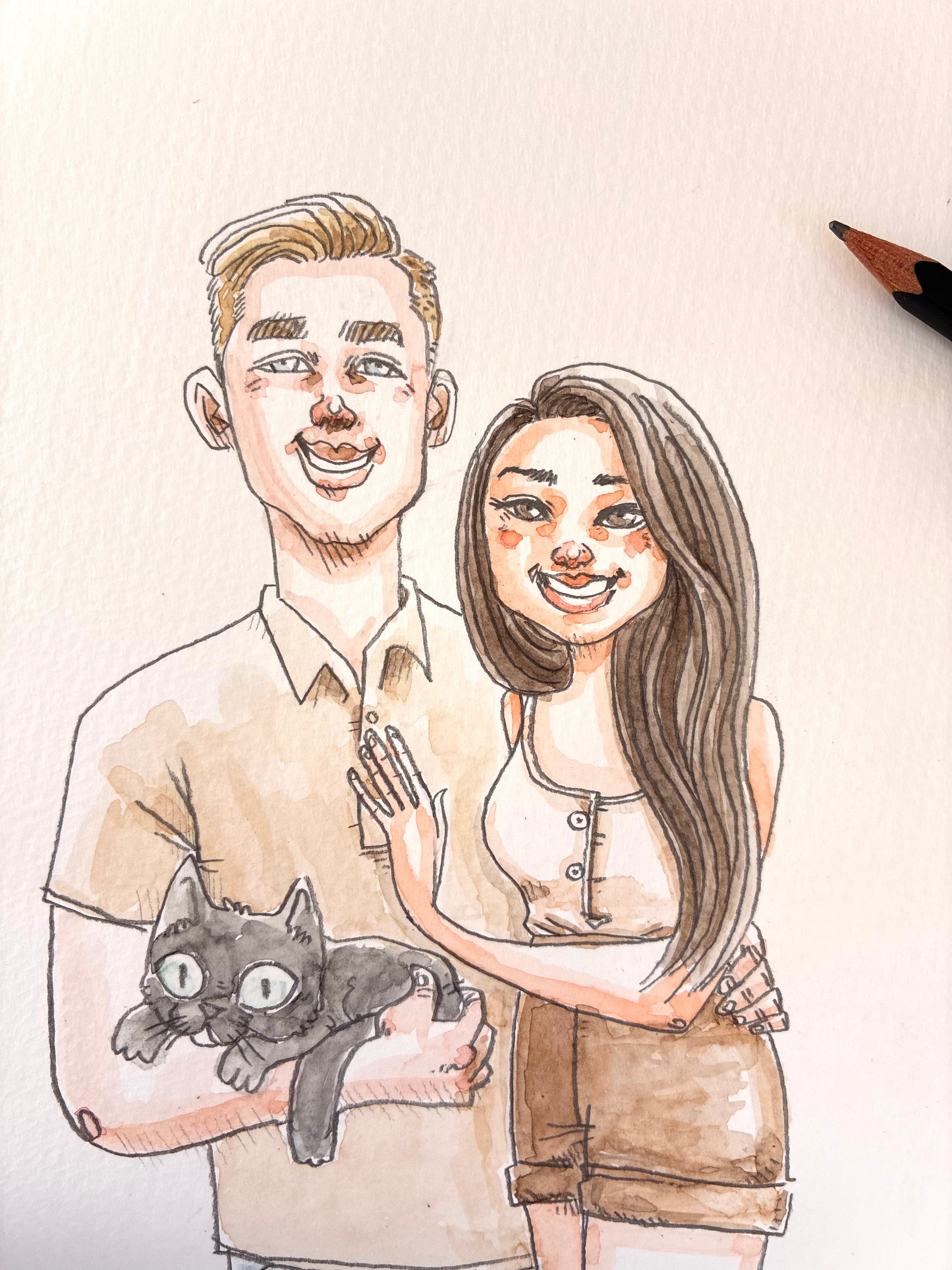 Original Hand-Drawn Portrait