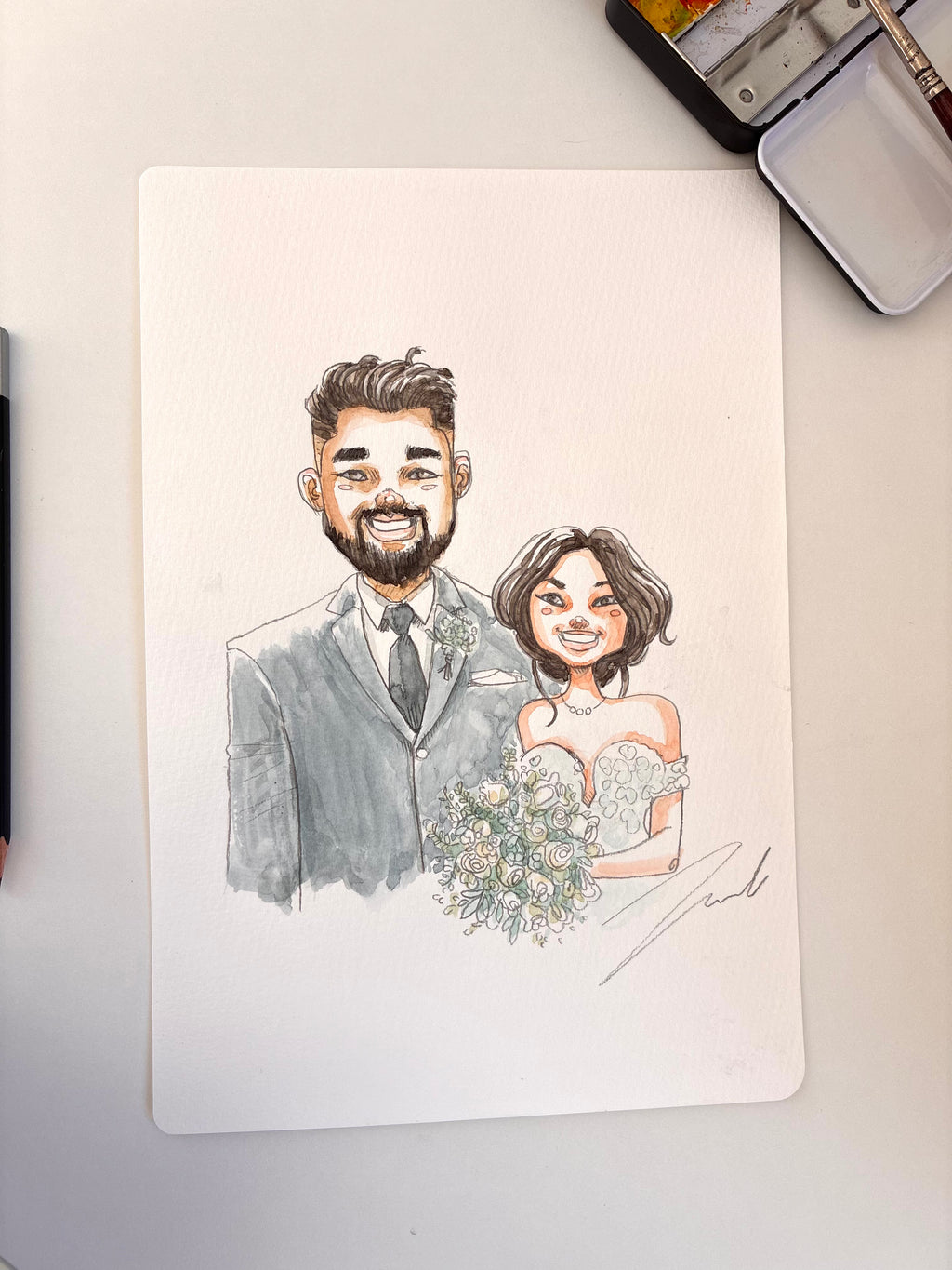Original Hand-Drawn Portrait