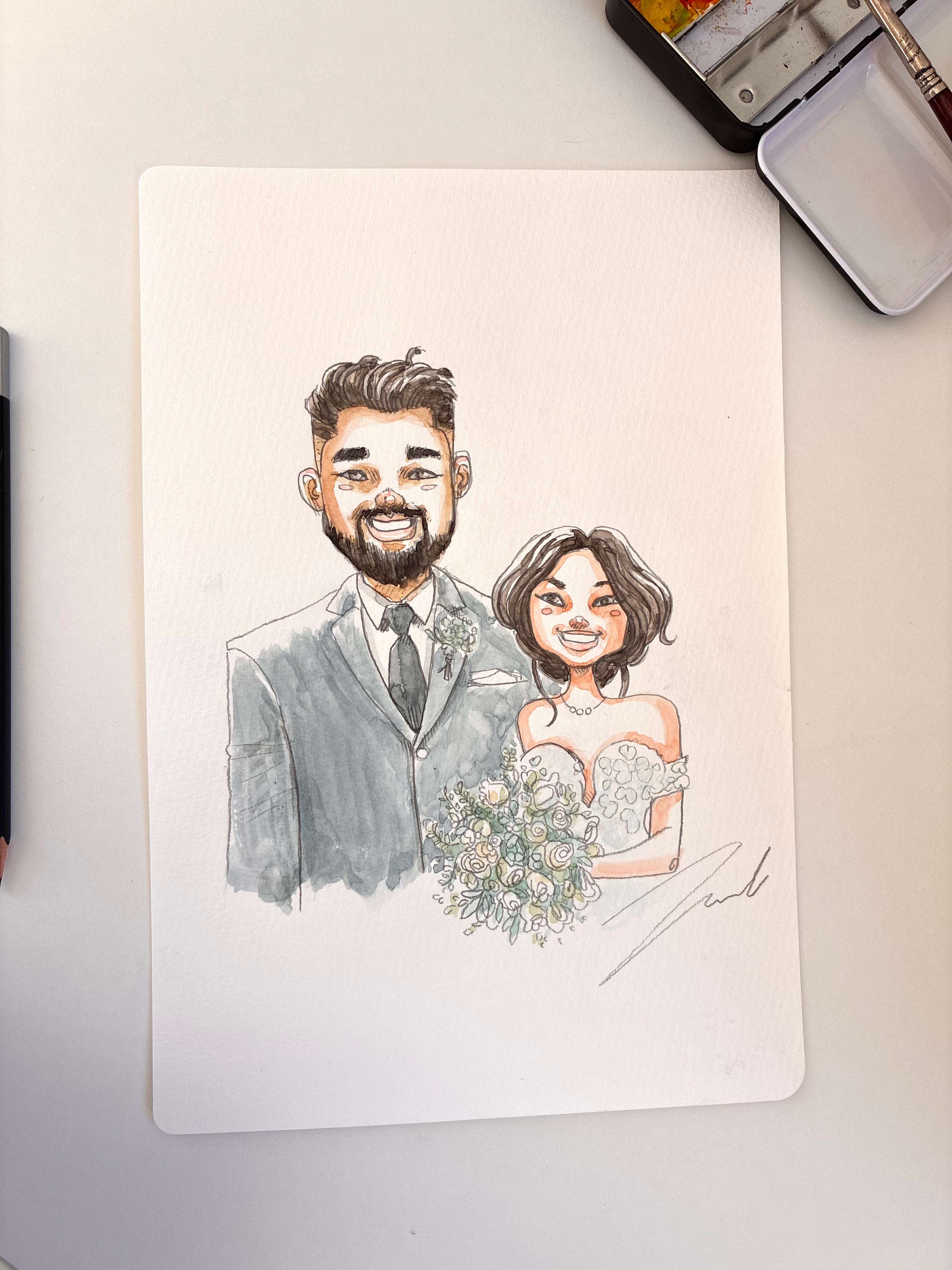 Original Hand-Drawn Portrait