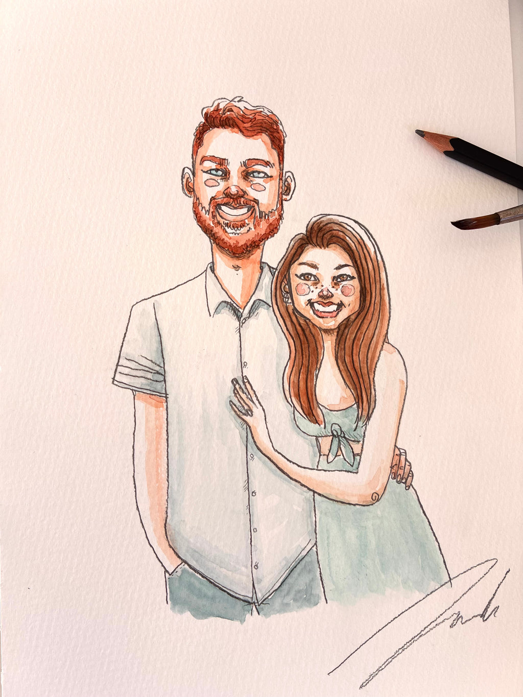 Original Hand-Drawn Portrait