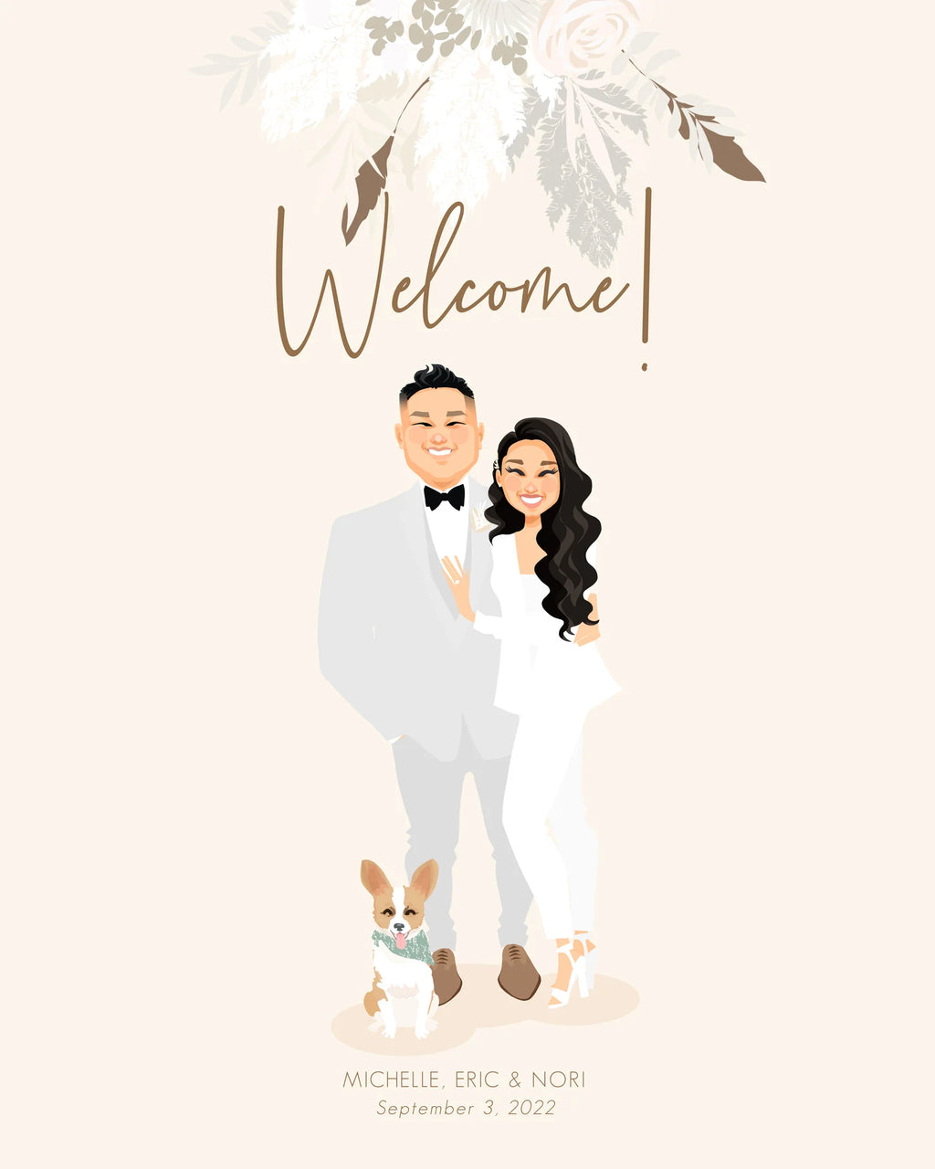 Wedding welcome sign