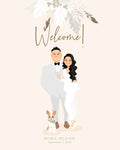 Wedding welcome sign