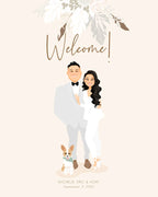 Wedding welcome sign